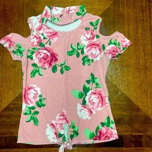 Little girls summer choker shirt